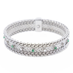 Gay Frères Bracelet Manchette Or blanc Diamant - Castafiore