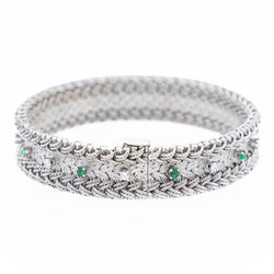 Gay Frères Bracelet Manchette Or blanc Diamant - Castafiore