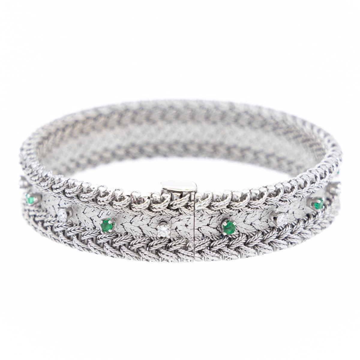 Gay Frères Bracelet Manchette Or blanc Diamant - Castafiore