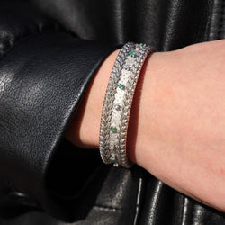 Gay Frères Bracelet Manchette Or blanc Diamant - Castafiore