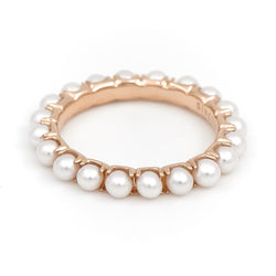 Ginette NY Bague Alliance Maria Or rose Perle - Castafiore