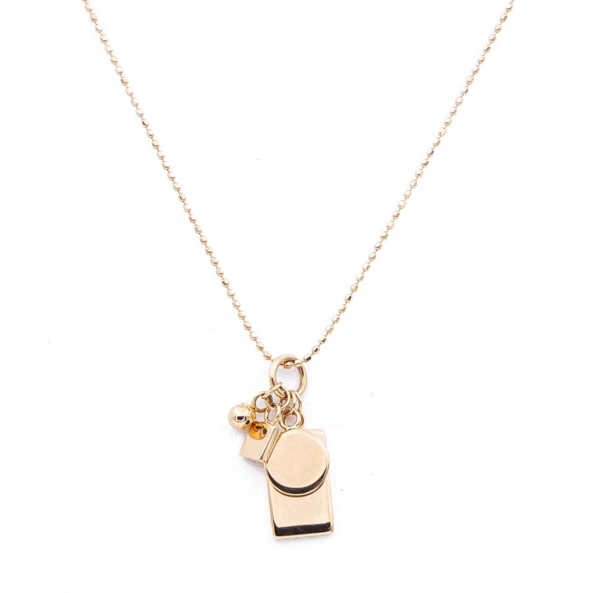 Ginette NY Collier Pendentif Mini Ever Charm Necklace Or rose - Castafiore