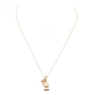 Ginette NY Collier Pendentif Mini Ever Charm Necklace Or rose - Castafiore