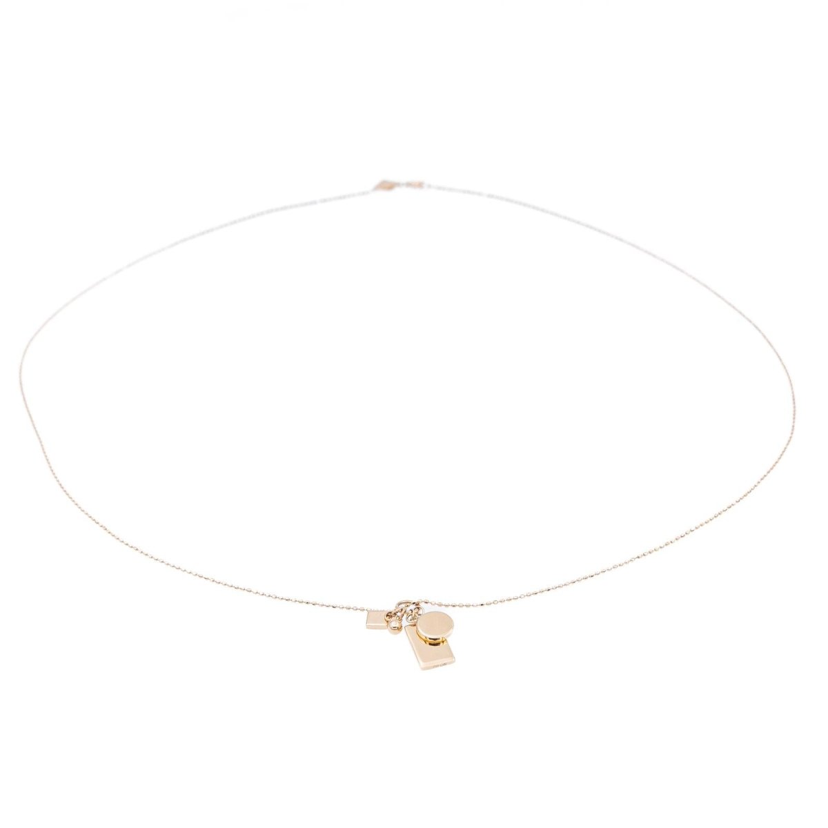 Ginette NY Collier Pendentif Mini Ever Charm Necklace Or rose - Castafiore