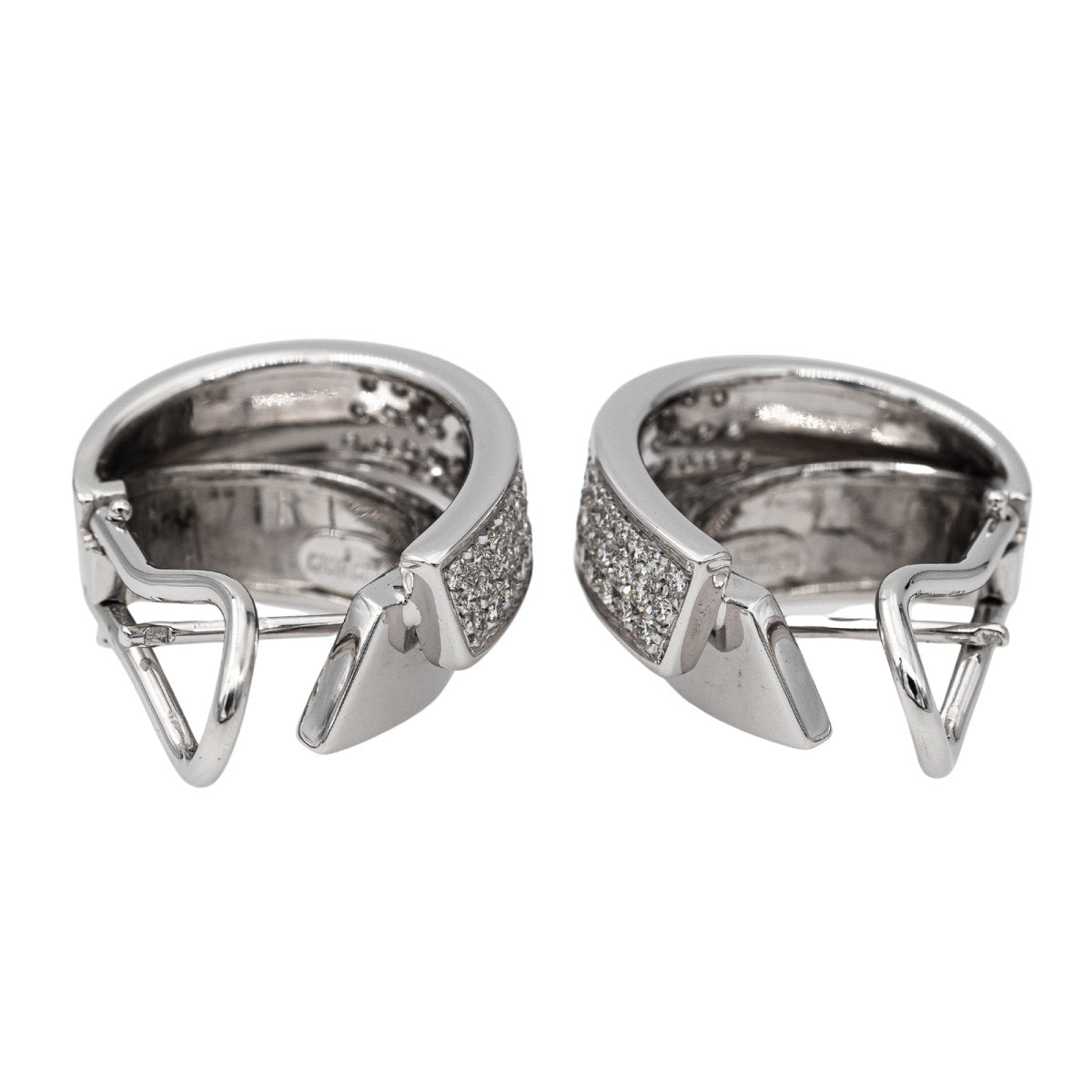 Giorgio Visconti Boucles d'oreilles Or blanc Diamant - Castafiore