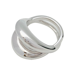 MAUBOUSSIN ring, "Twins", white gold
