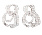 Importante boucle d'oreilles Platine et diamants circa 1930 - Castafiore