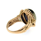 Iolite Gold Sculptural Man Body Dome Gold Ring - Castafiore