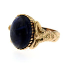 Iolite Gold Sculptural Man Body Dome Gold Ring - Castafiore