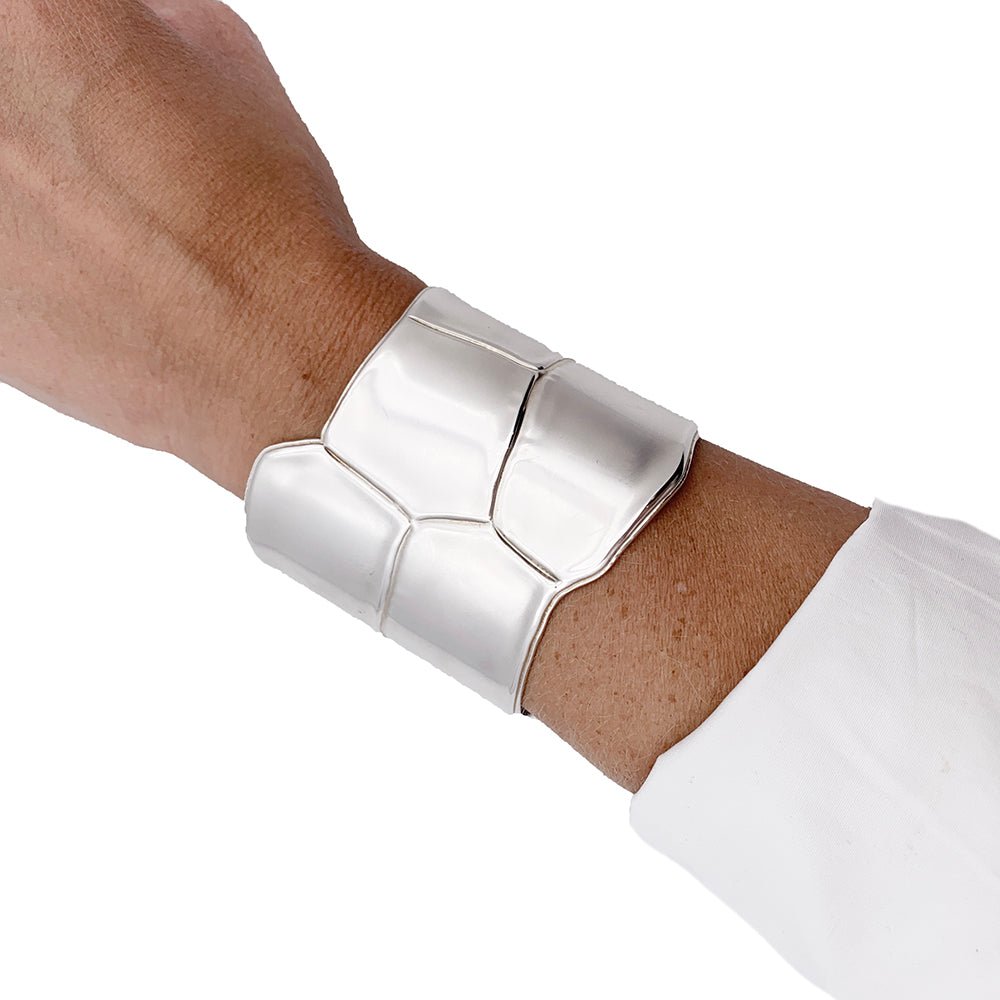 Manchette Hermès, "Niloticus Eclat", argent. - Castafiore