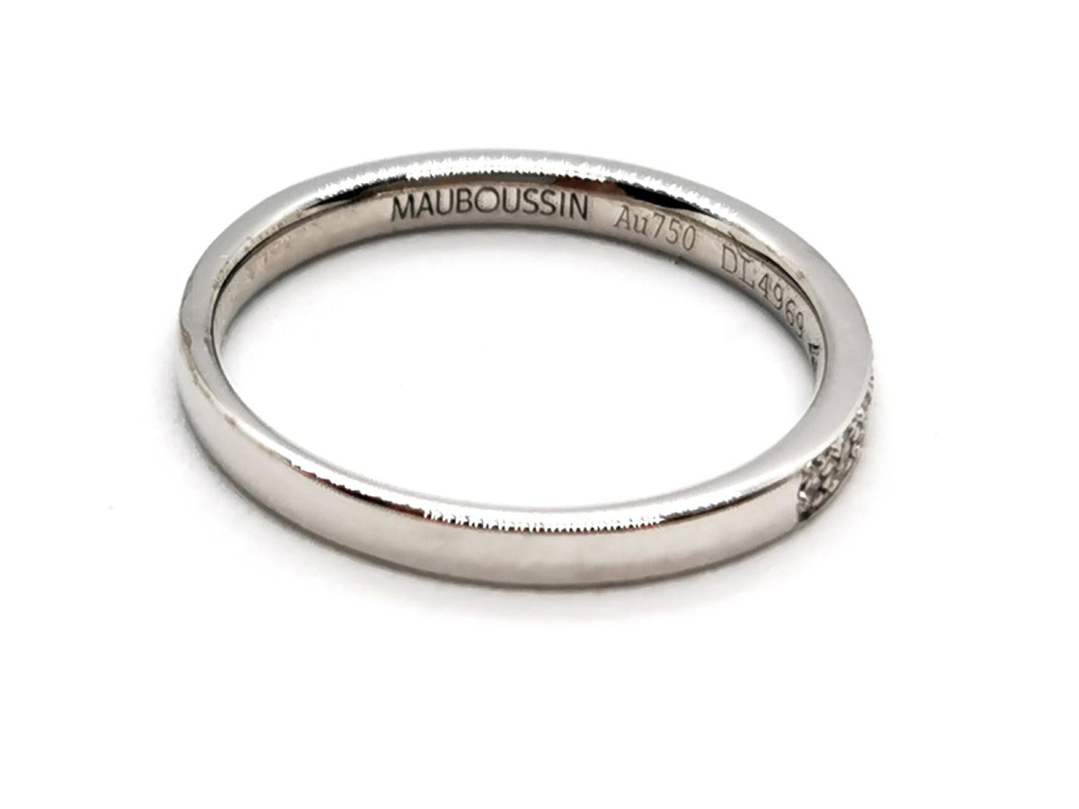 Mauboussin Bague Demi alliance Lovissime aussi Or blanc Diamant - Castafiore