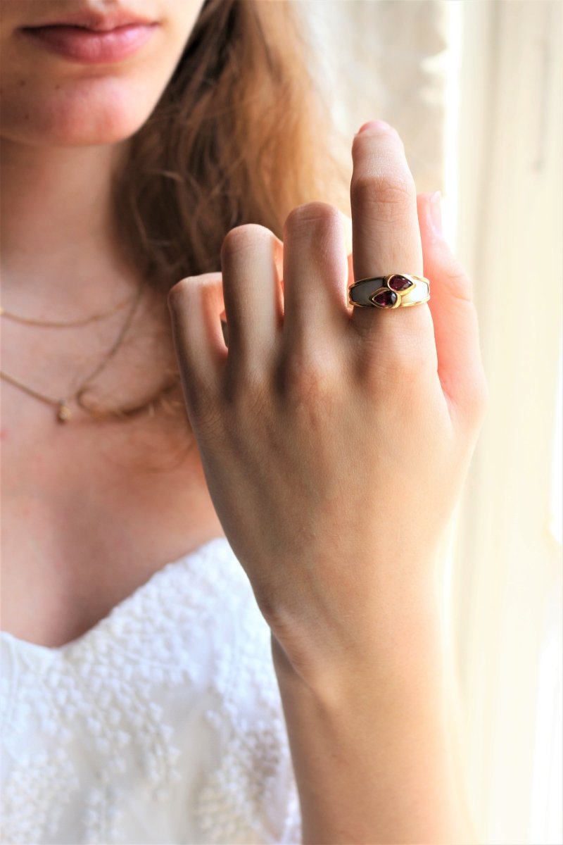 MAUBOUSSIN bague NADIA rubis & nacre - Castafiore