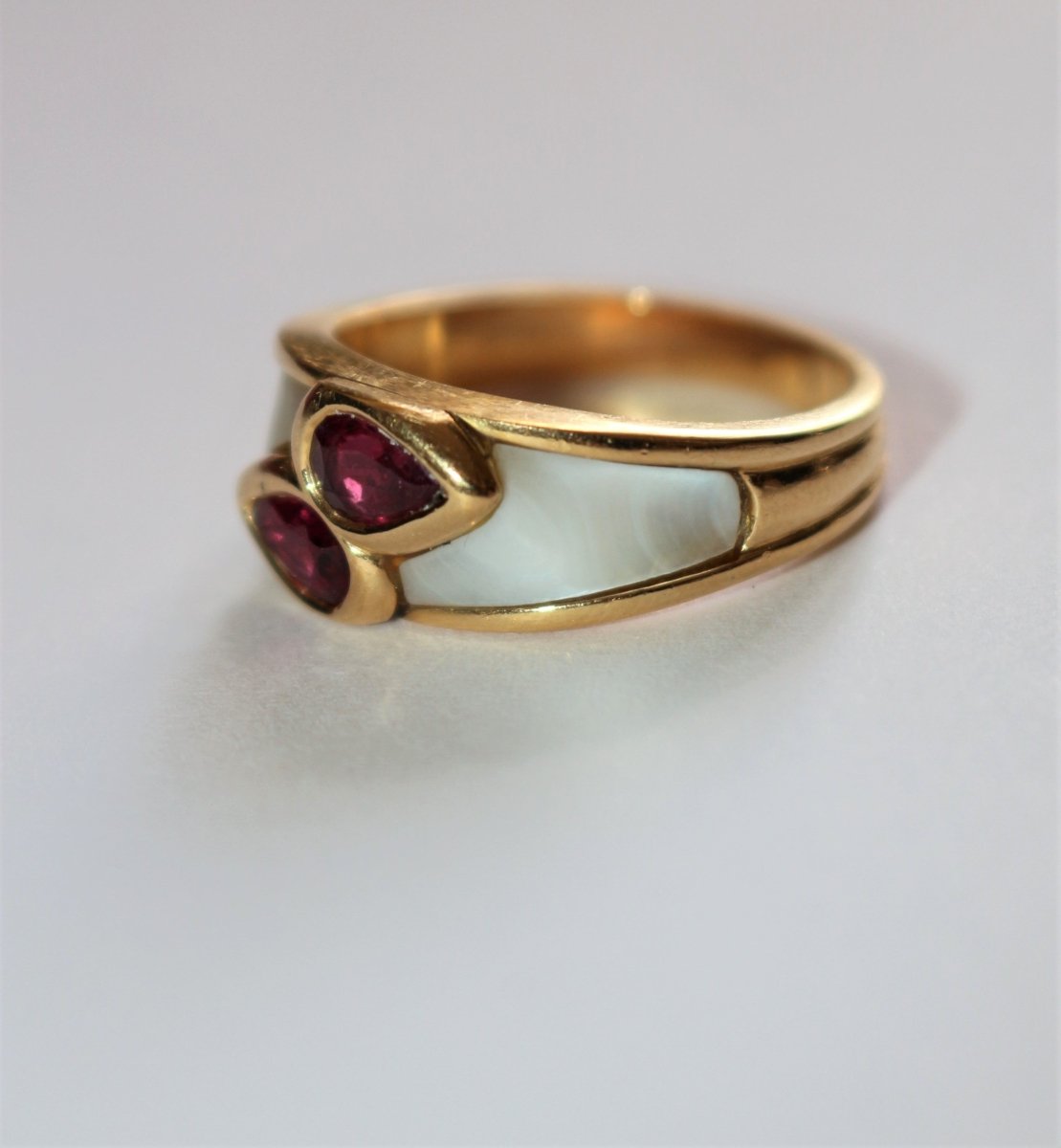 MAUBOUSSIN bague NADIA rubis & nacre - Castafiore