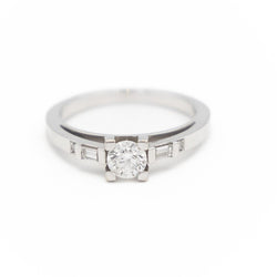 Mauboussin Bague Solitaire Courtisane Or blanc Diamant - Castafiore