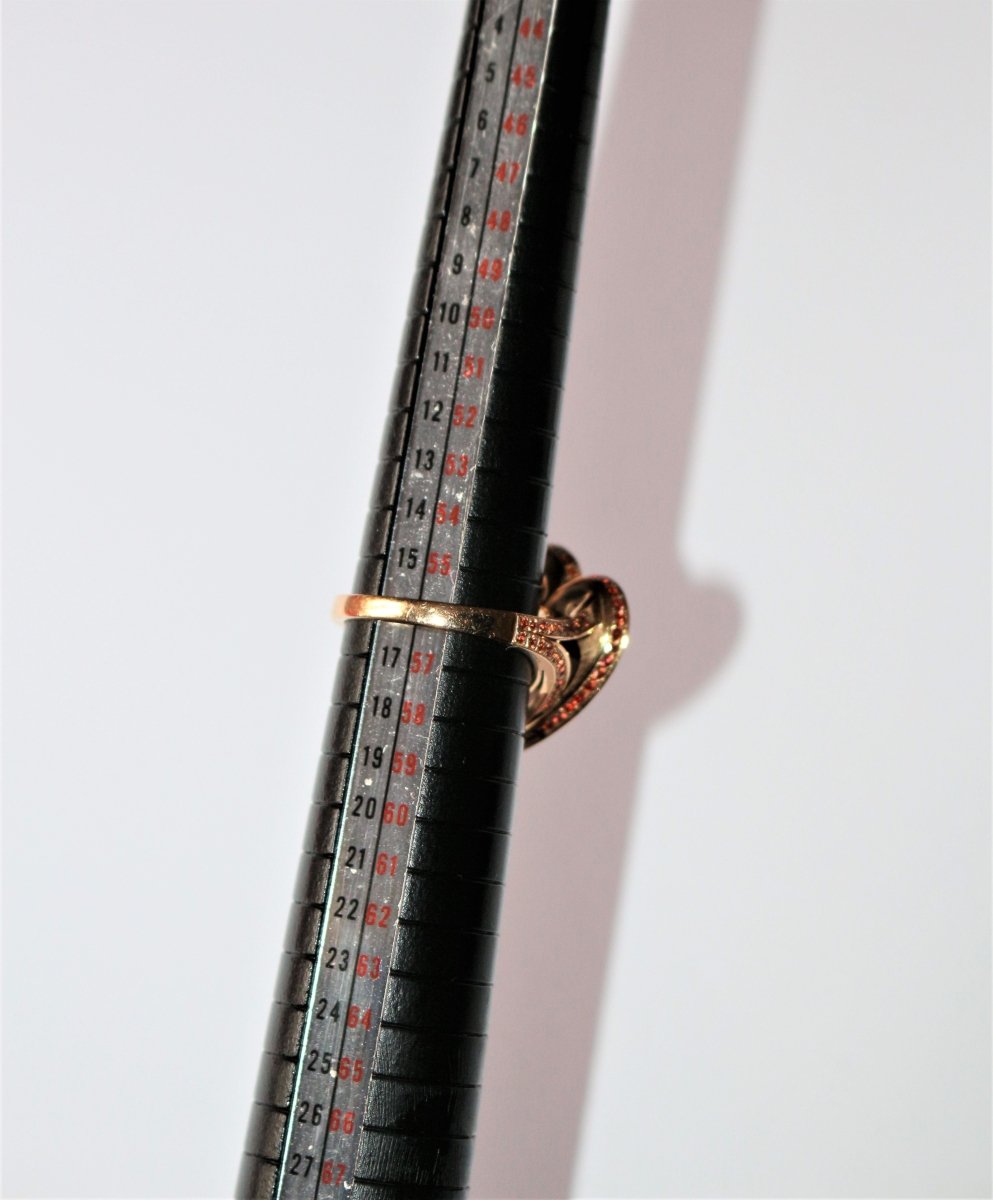 MAUBOUSSIN bague « Subtile Raison » quartz fumé, saphirs pêche, citrines Madère - Castafiore