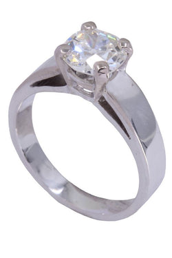 1.30 carat diamond solitaire in white gold