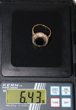 Bague Pompadour Saphir Diamants