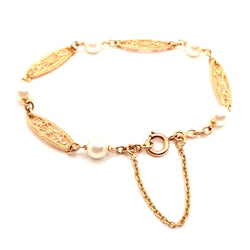 Filigree mesh beaded bracelet 