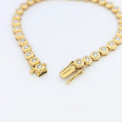 Bracelet or jaune et diamants