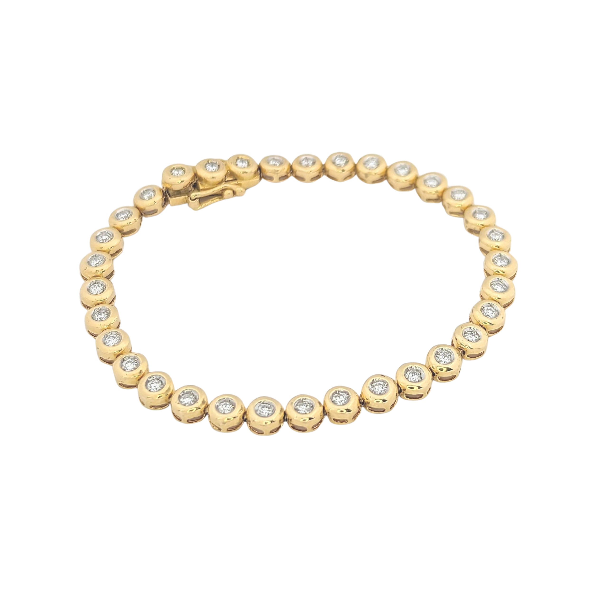 Bracelet or jaune et diamants