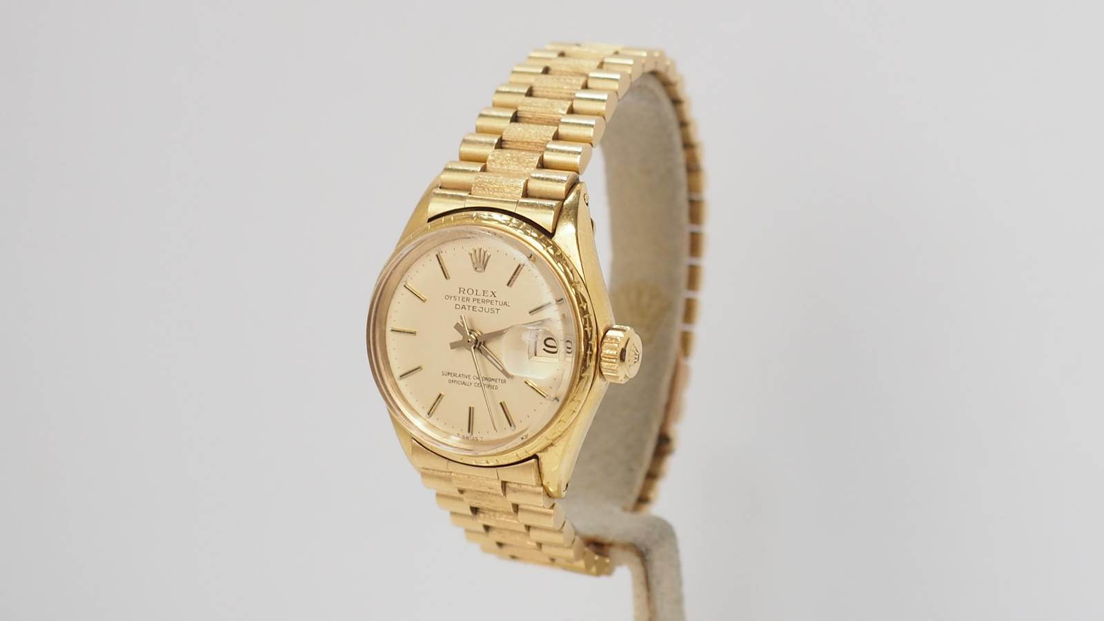 Montre Rolex Lady Oyster Perpetual en or jaune 18kt
