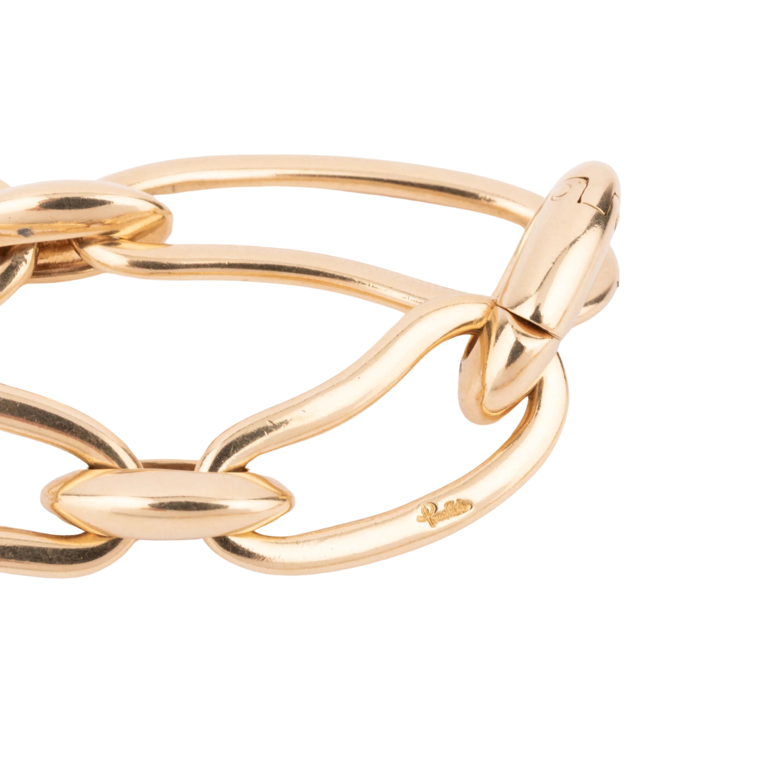 Pomellato yellow gold necklace and bracelet Paisley model