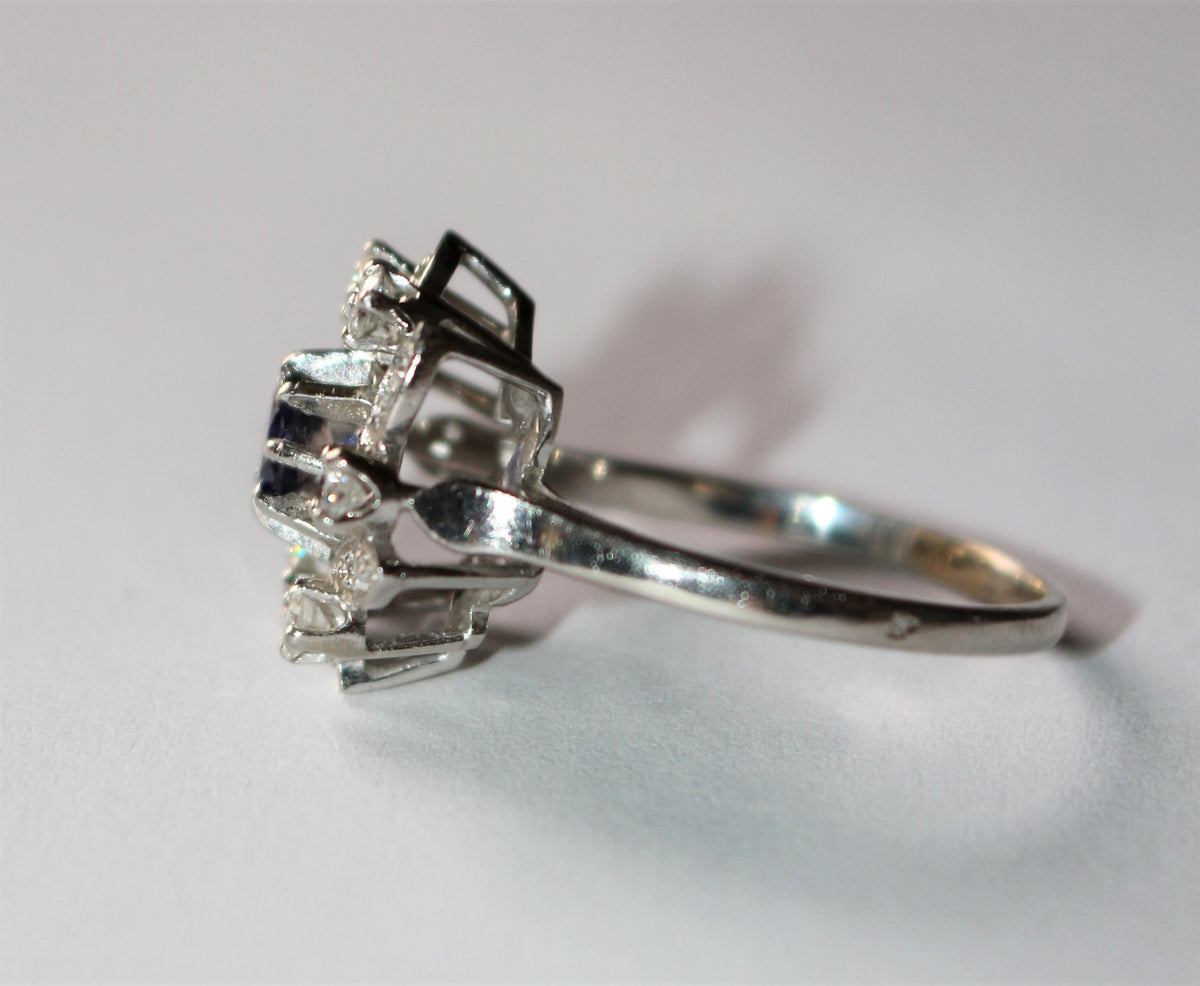 Bague Fleur Tourbillon Diamants