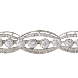 Broche Art Déco en platine et or blanc