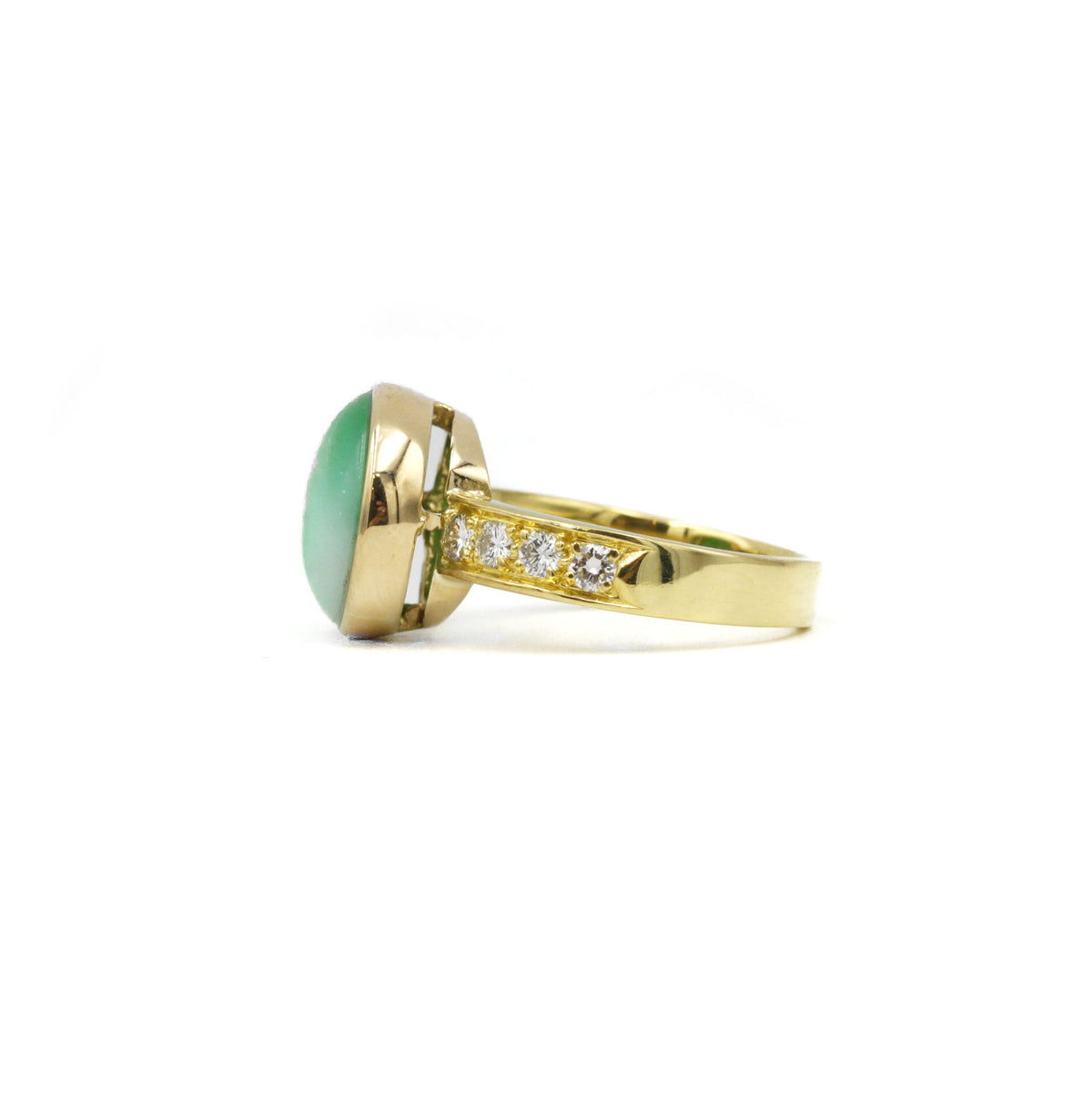 Bague - Jadéite et Diamants