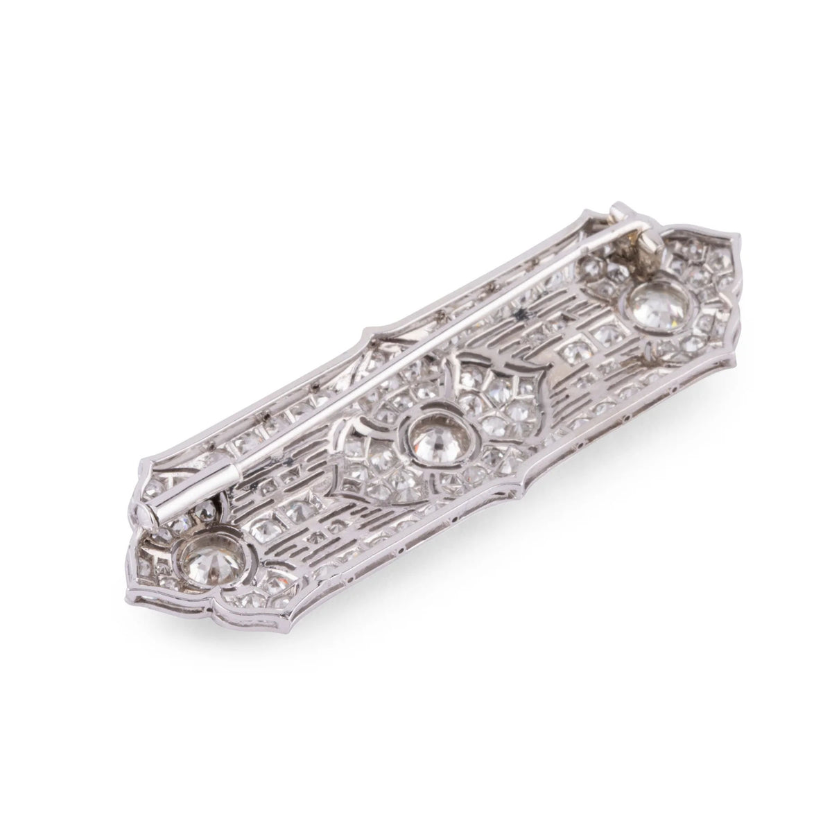 Broche en platine et diamants