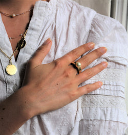 O.J Perrin bague perle