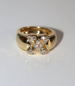 MAUBOUSSIN bague Arlequin vintage or jaune et diamants