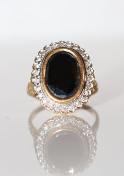 Bague Pompadour Saphir Diamants