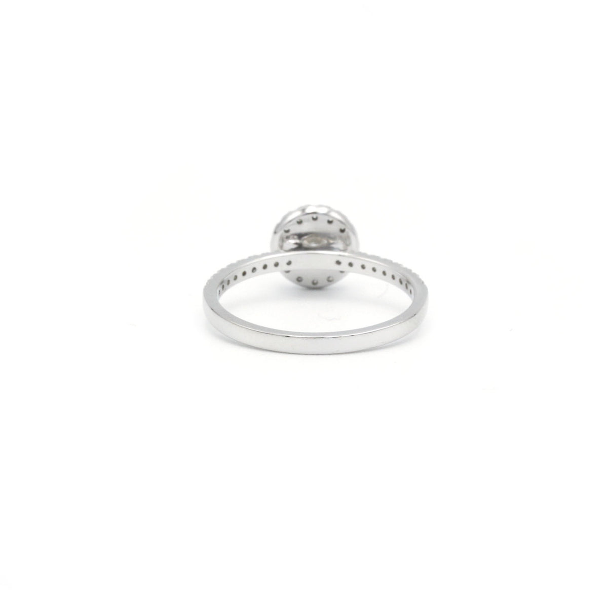 Solitaire accompagné - Diamant 0,40 carat E VS1