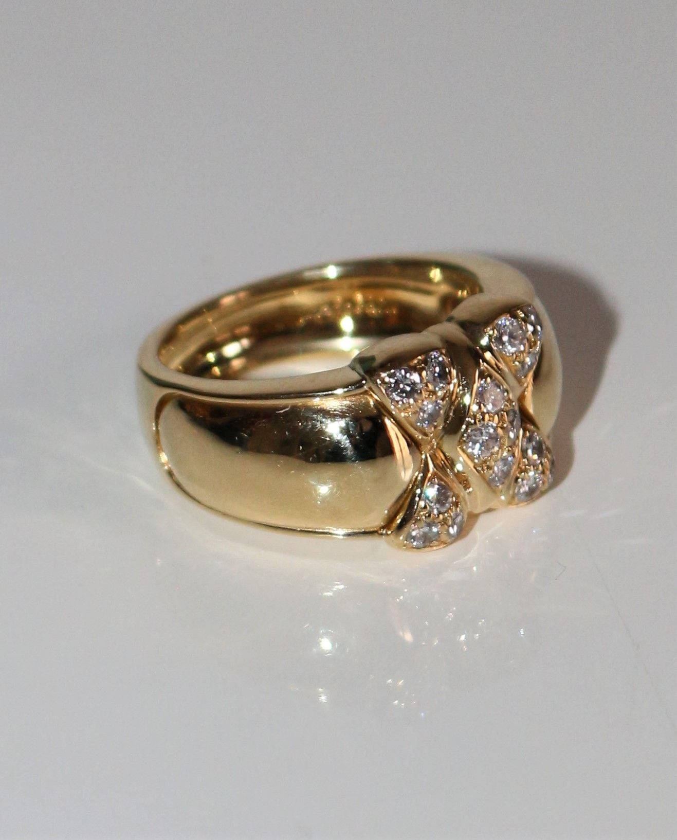 MAUBOUSSIN bague Arlequin vintage or jaune et diamants