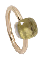 Bague POMELLATO Nudo petit en quartz citron et or jaune