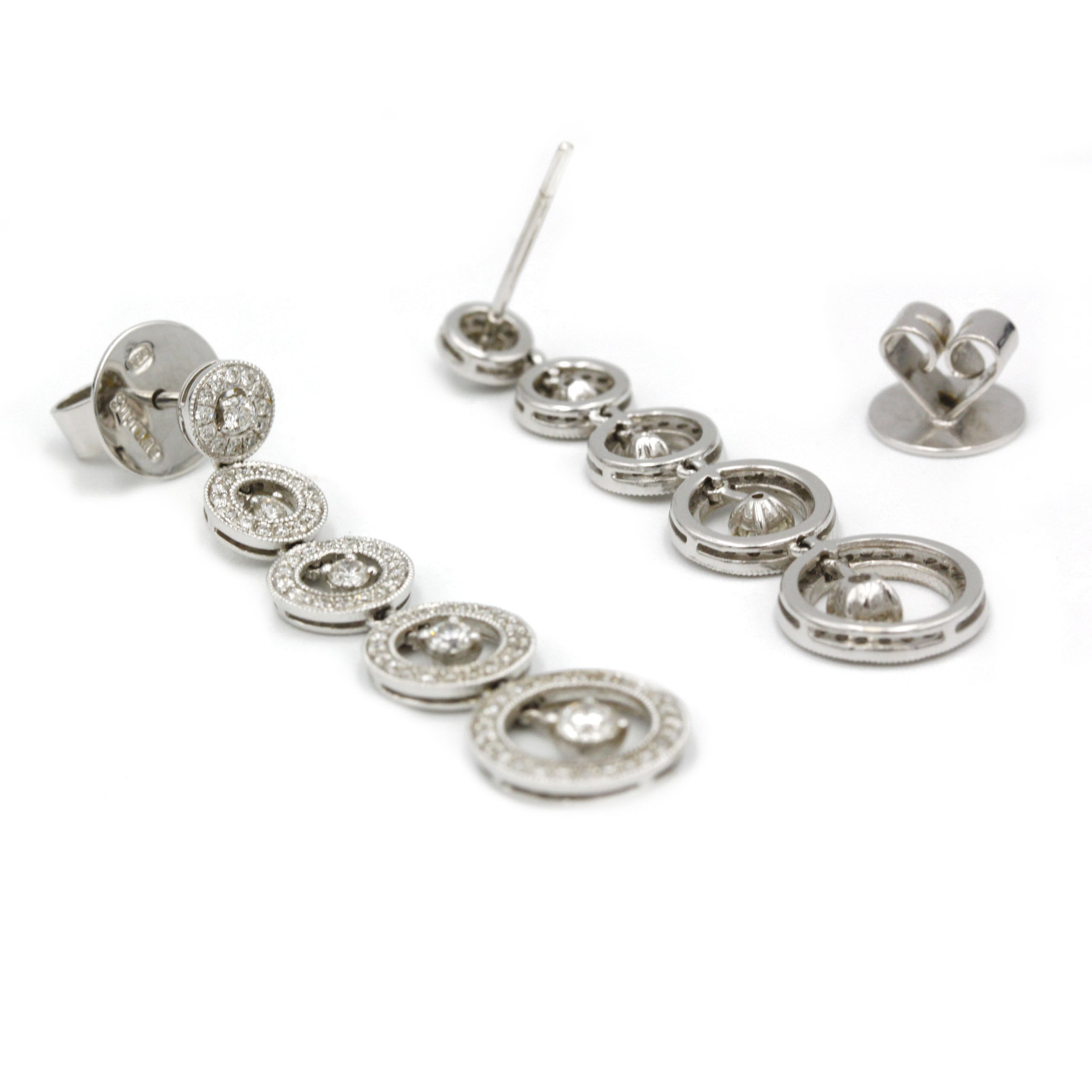 Boucles D'Oreilles - Or Et Diamants