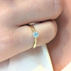 Solitaire 2 ors et diamant