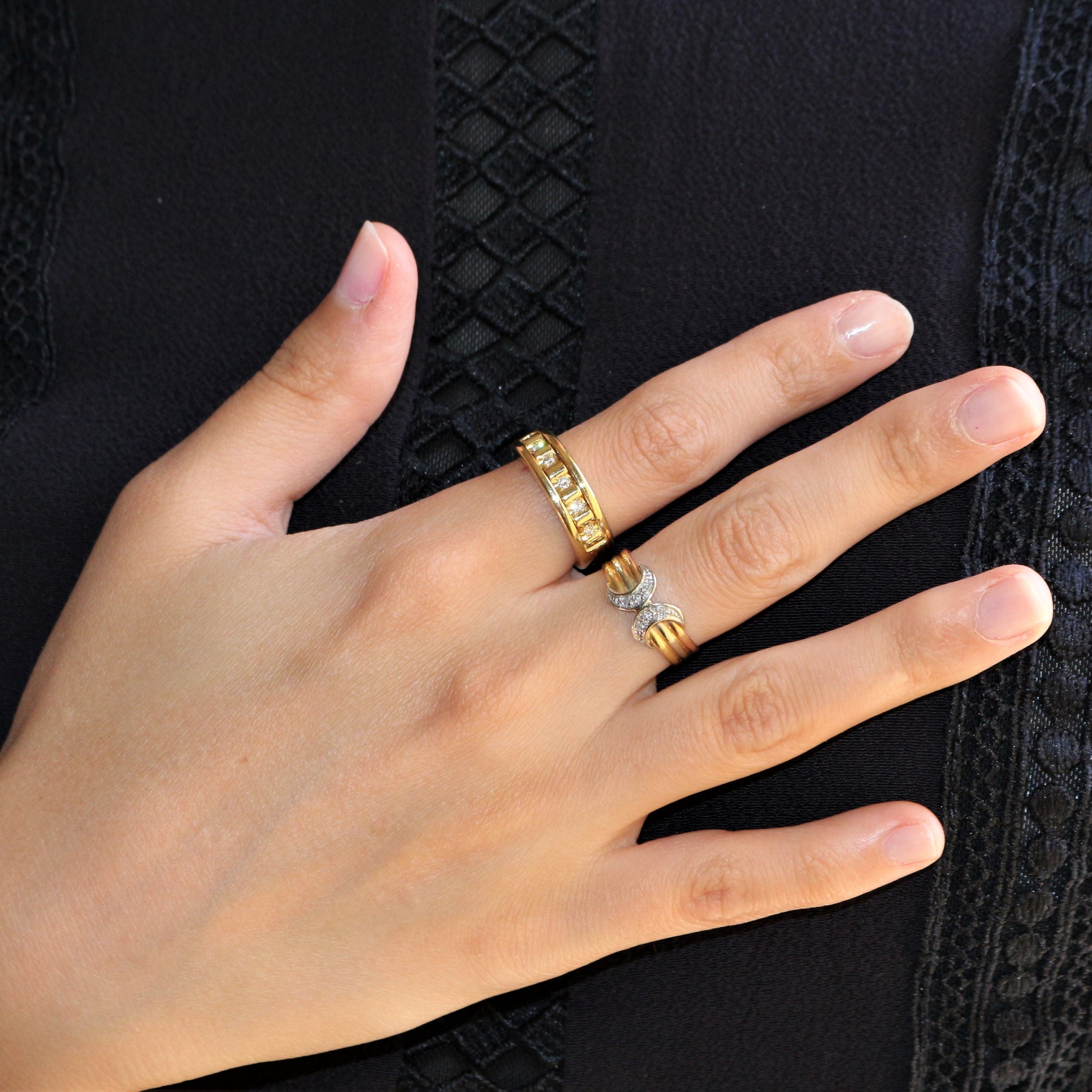 Bague Alliance POIRAY en or jaune et diamants