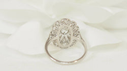 Platinum and diamond ring