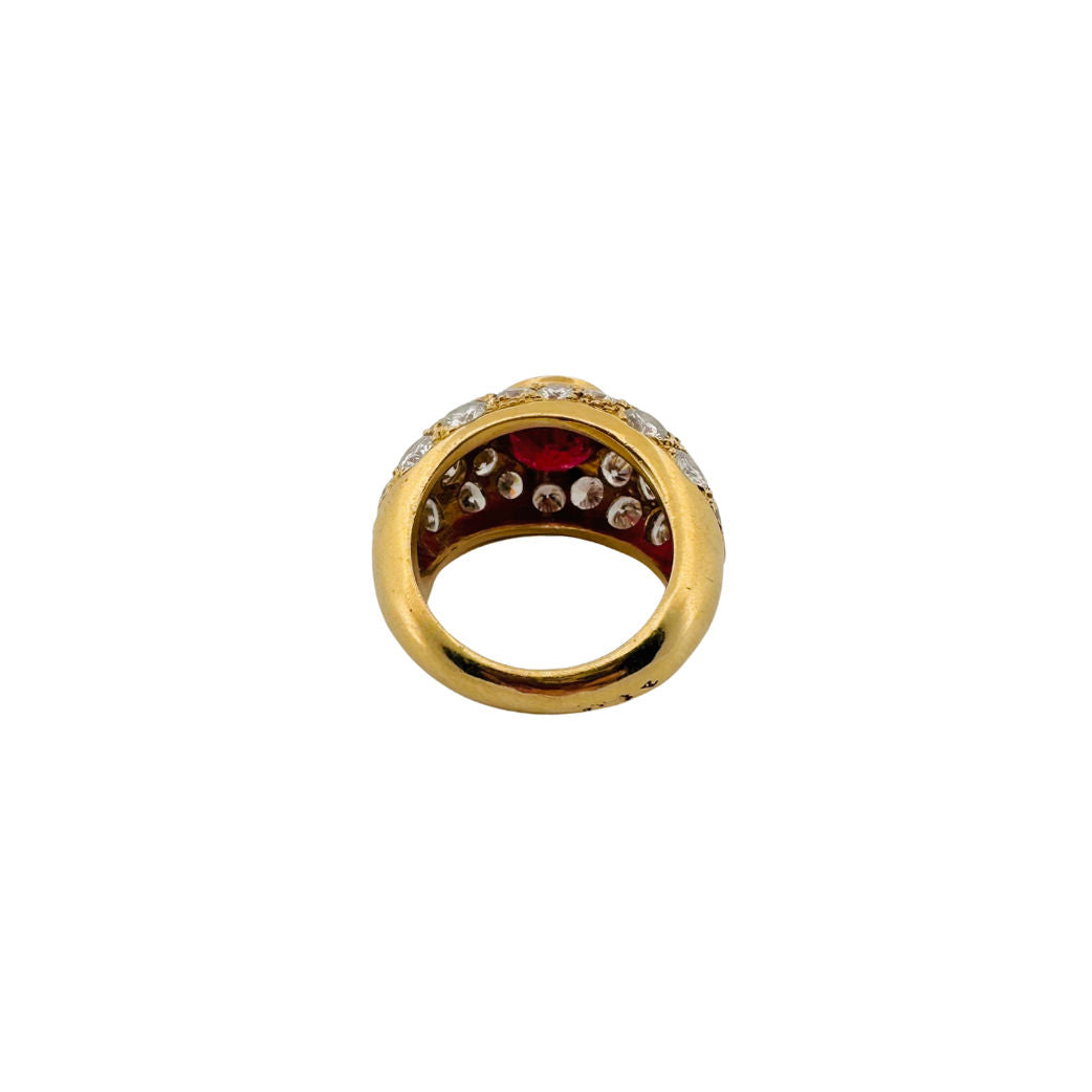 BAGUE JONC, RUBIS & DIAMANTS