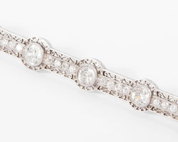 Broche en platine et diamant époque Art Déco