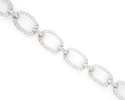 Bracelet Art déco  en platine et diamants