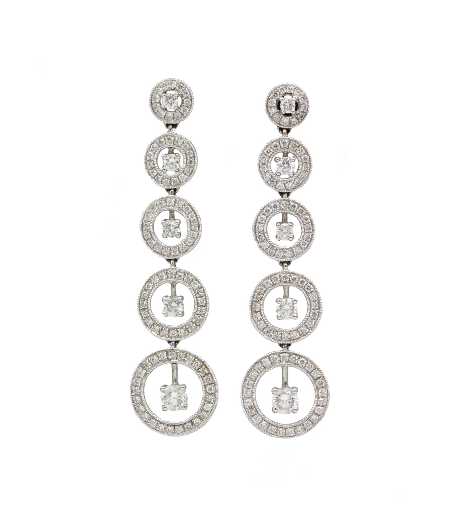 Boucles D'Oreilles - Or Et Diamants