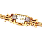 Montre de dame en or 18 carats et diamants. Vers 1940