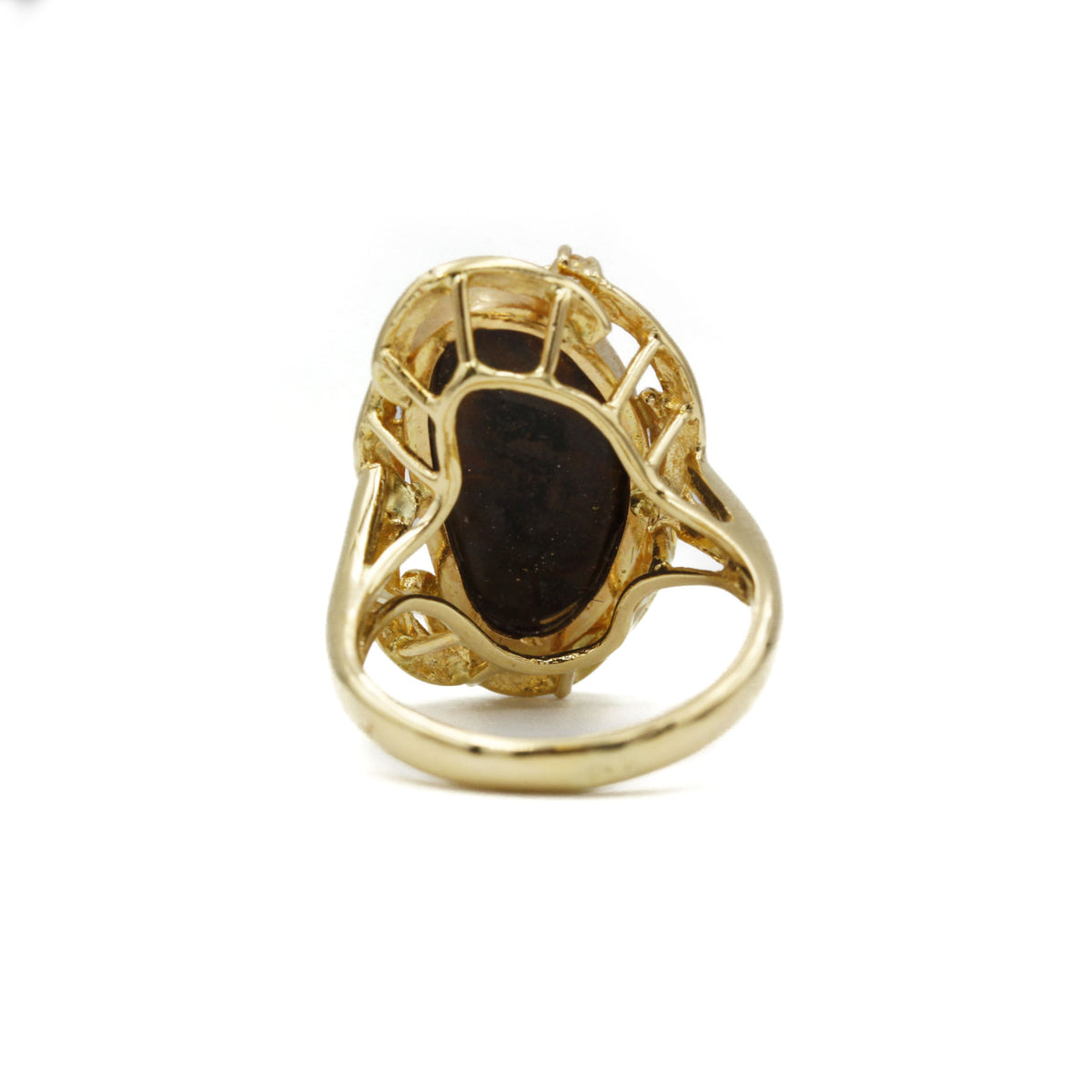 Bague - Or, Opale et diamants