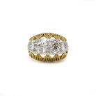 Bague - Or, Platine Et Diamants