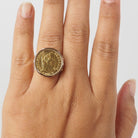 Bague Chevalière Pièce Napoléon III en or jaune