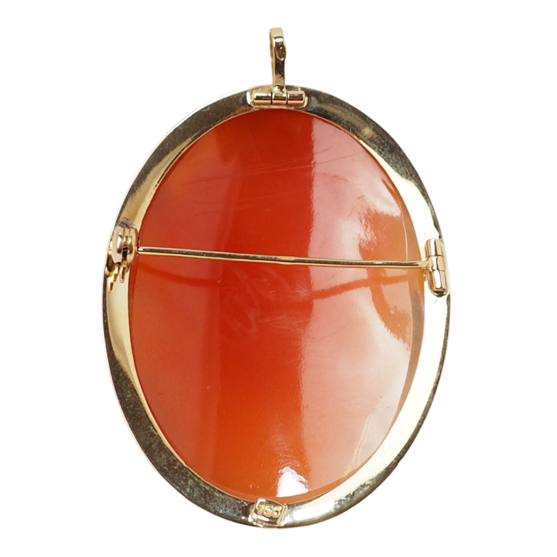 Cameo Brooch In Yellow Gold