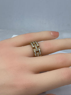 CARTIER ring with PANTHÈRE links in yellow gold and diamonds